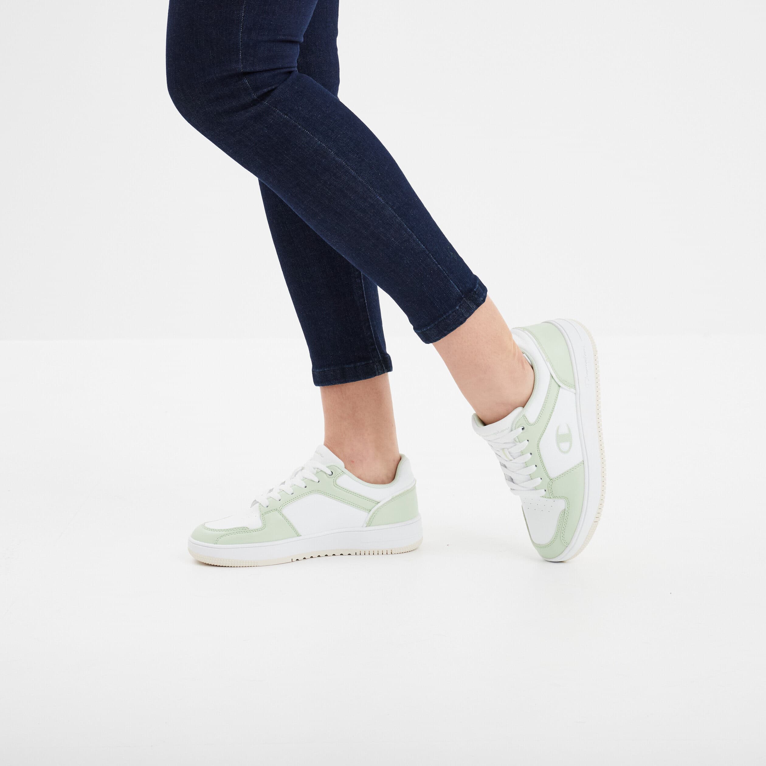 Tennis à lacets RD18 2.0 Low Champion vert menthe femme